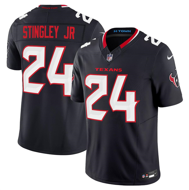 Men's Houston Texans #24 Derek Stingley Jr. Navy 2024 Vapor F.U.S.E. Limited Stitched Jersey